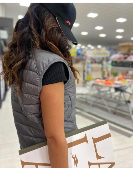 PIUMINI GILET LAIKA GRIGIO TG M