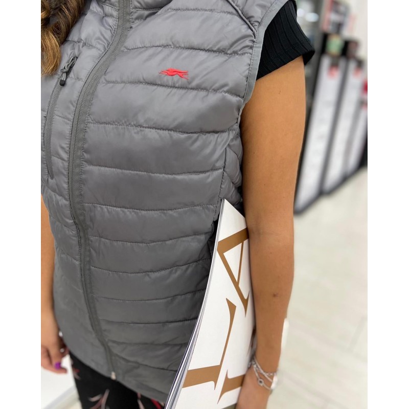 PIUMINO  GILET LAIKA GRIGIO TG L