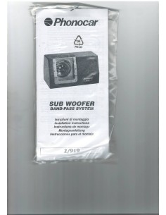 CASSA PHONOOCAR 300 WATT DIMENSIONE 44X25X25