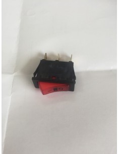 COMMUTATORE ILLUMINATO ROSSO 12/24 V