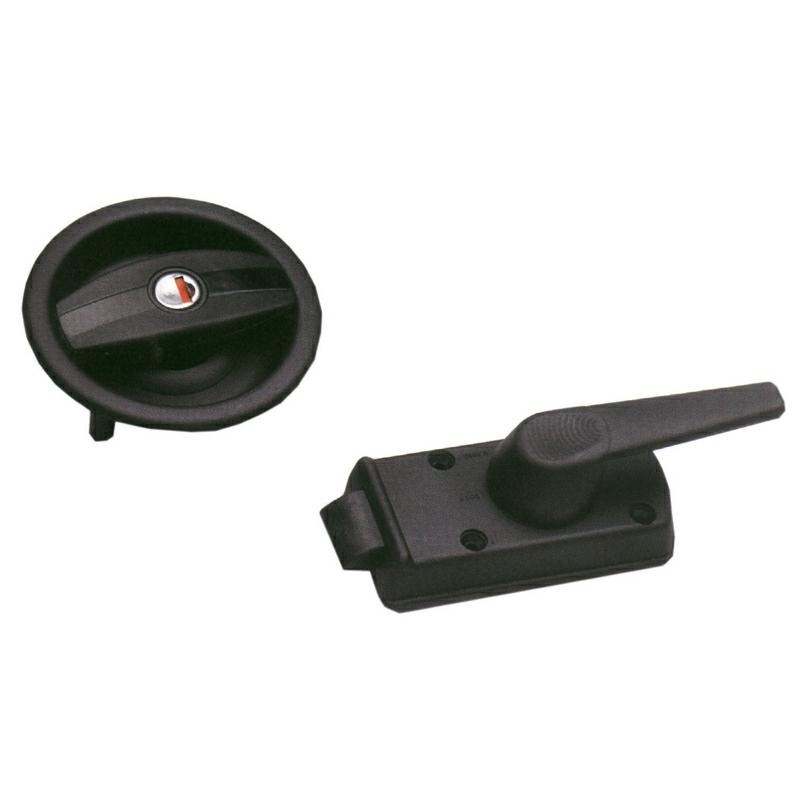 SERRATURA DX PER PORTA UNIVERSALE COLORE NERO