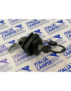 SERRATURA NERA  PUSH MODELLO ZADI PER PORTELLONE CON 2...