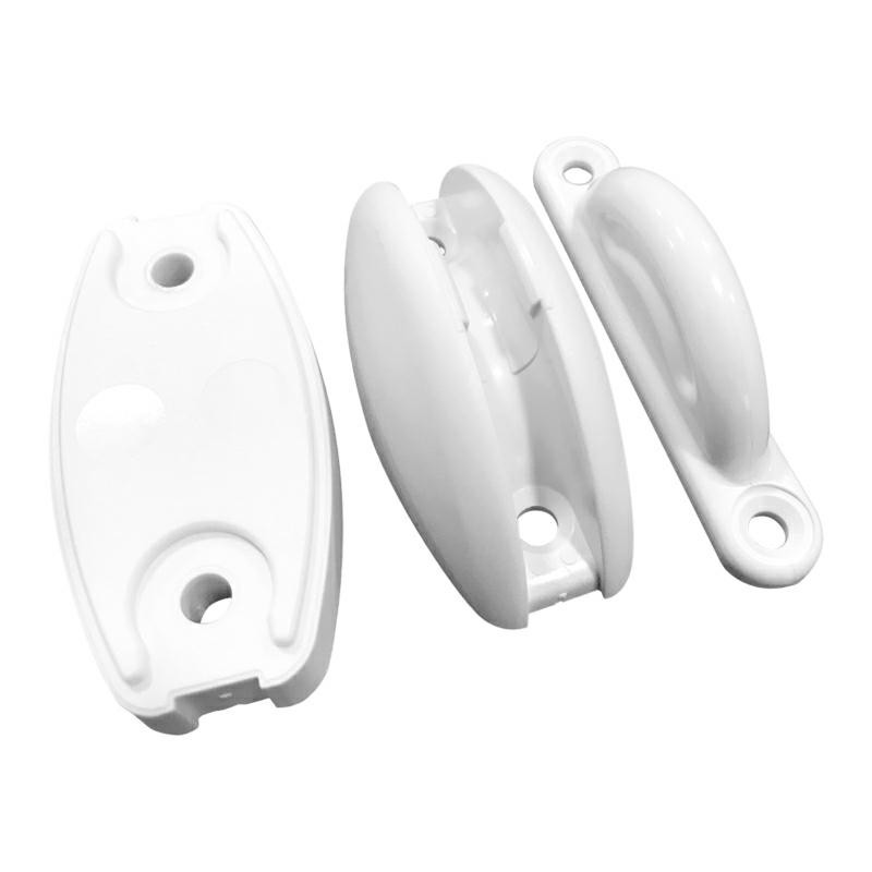 FERMA PORTA ESTERNO IN PLASTICA COLORE BIANCO