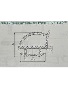 GUARNIZIONE PER PORTE E PORTELLONE