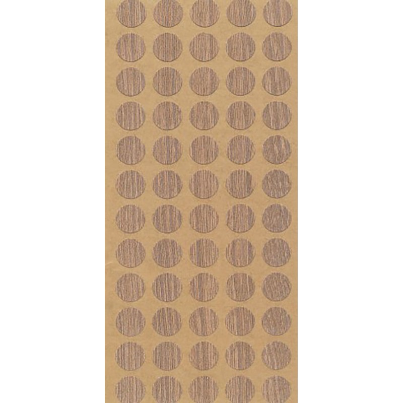 TAPPINO ADESIVO DIAMETRO 16 MM COLORE MARRONE
