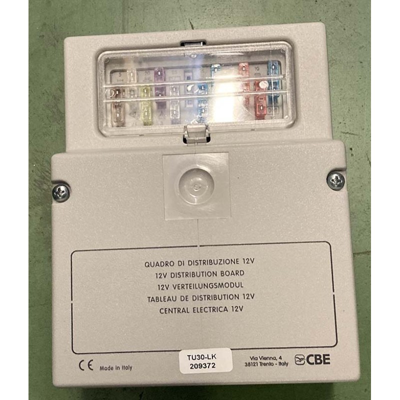QUADRO DISTRIBUZIONE 12V CBE  MODELLO TU30-LK