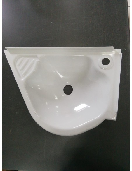 LAVELLO BAGNO COLORE BIANCO, PER CAMPER LAIKA   PILETTA E FORO GIA' PREDISPOSTI