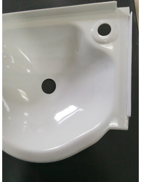 LAVELLO BAGNO COLORE BIANCO, PER CAMPER LAIKA   PILETTA E FORO GIA' PREDISPOSTI