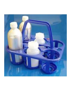 PORTA BOTTIGLIE PORTATILE 6 POSTI, MATERIALE PLASTICO...