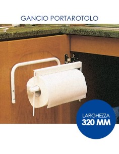 PORTAROTOLO DA BAGNO IN MATALLO  BIANCO