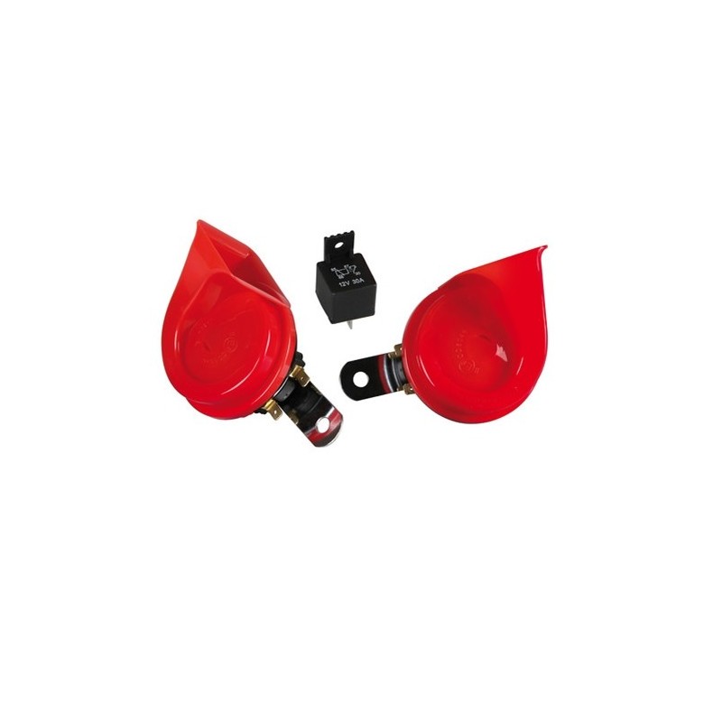 AVVISATORE ACUSTICO TROMBE BITONALI 12V DA 115 DB