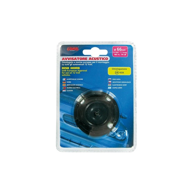 AVVISATORE ACUSTICO 12V DIAMETRO 66 MM