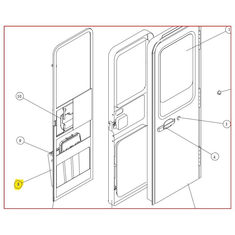 PORTARIFIUTI LAIKA ORIGINALE AD INCASSO PORTA