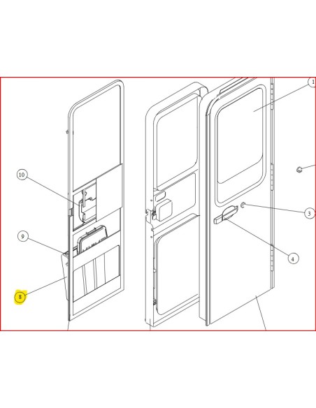 PORTARIFIUTI LAIKA ORIGINALE AD INCASSO PORTA
