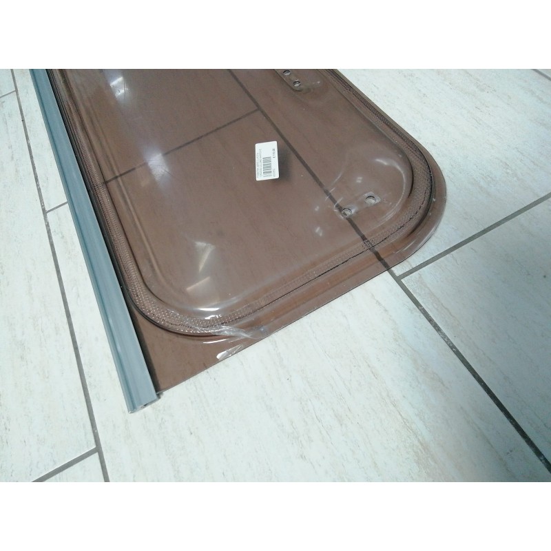 FINESTRA SERIE EUROPA 1250X300 MM, COLORE MARRONE