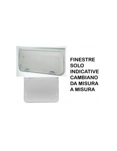 FINESTRA SERIE EUROPA MISURA 1200X500 MM, COLORE GRIGIO