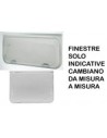 FINESTRA SERIE EUROPA 1000X500 MM, COLORE GRIGIO