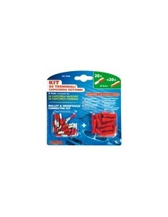 KIT 40 CAPICORDA ROTONDI  ROSSI