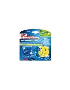 KIT 40 CAPICORDA CON ANELLO COLORE  BLU GIALLO