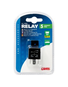 RELE UNIVERSALE  12 V 30A 5 CONTATTI