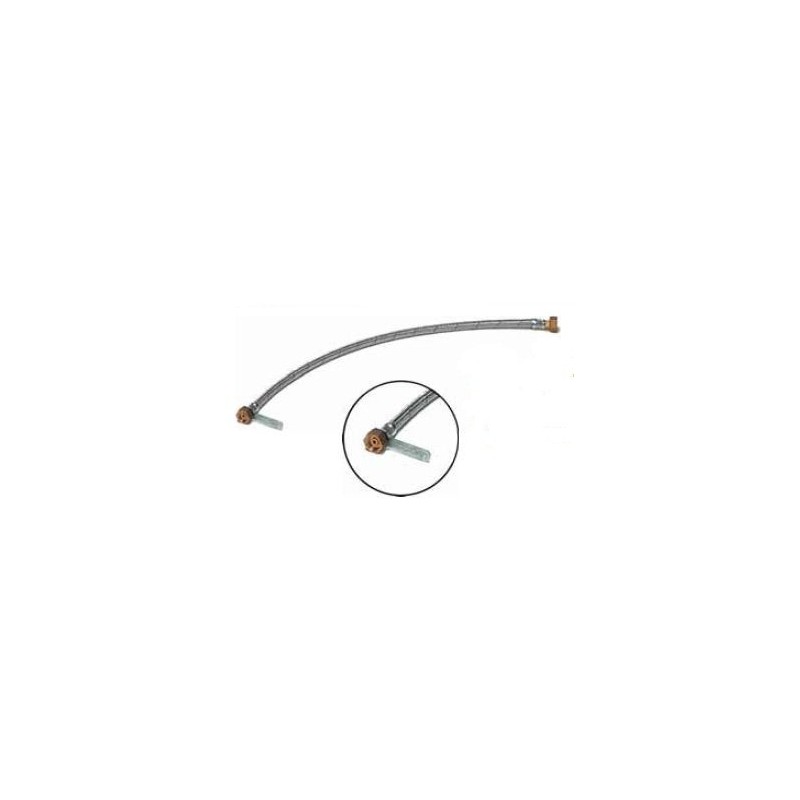 TUBO FLESSIBILE GAS RETINATO LUNGHEZZA 70 CM O...