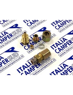 RACCORDO GAS DRITTO PER TUBO DIAMETRO 8MM E TUBO 1/4