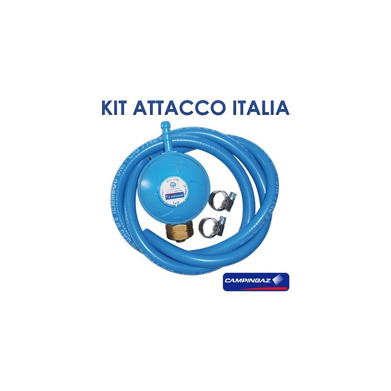 KIT REGOLATORE GAS + TUBO + FASCHETTE PER...