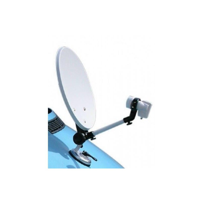 KIT SATELLITARE ANTENNA PORTATILE A VENTOSA CON...