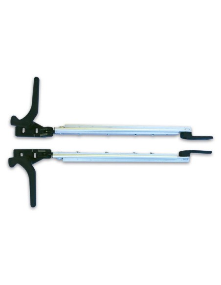 COPPIA DI BRACCETTI A SCATTO  DA 500/650 MM PER FINESTRE POLYPLASTIC DX E SX