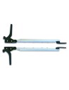 COPPIA DI BRACCETTI A SCATTO DA 500/650 MM PER FINESTRE POLYPLASTIC DX E SX