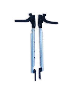 COPPIA BRACCETTI A SCATTO POLYFIX ATTACCO SLITTA DX/SX H....