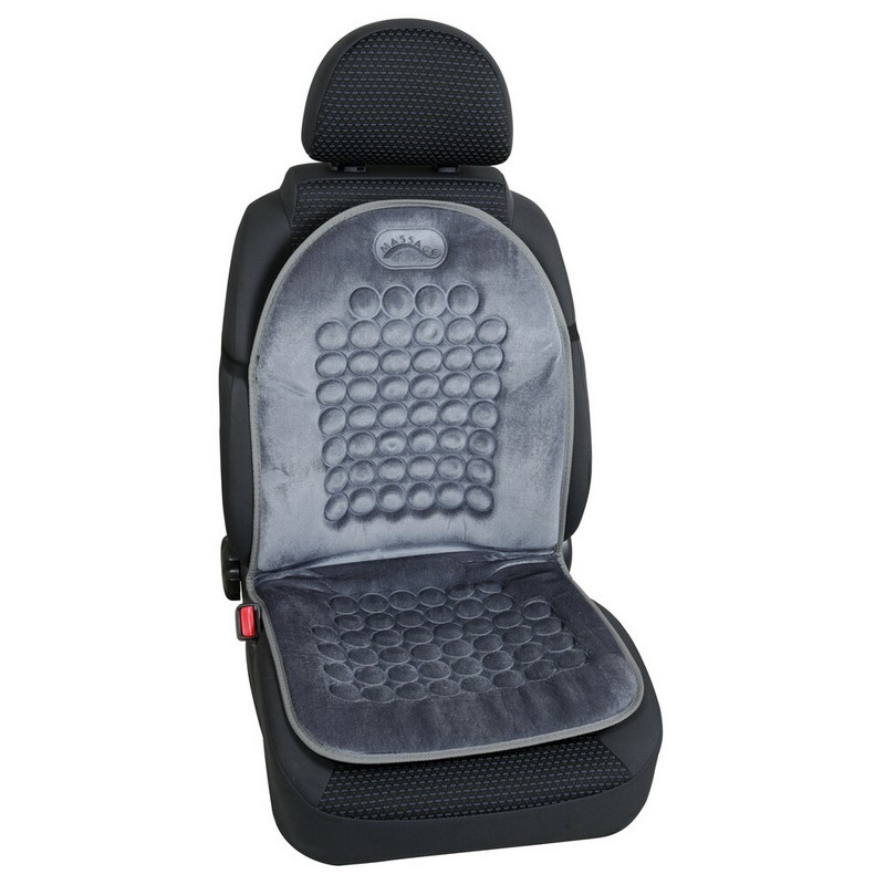 SCHIENALE SEDILE MASSAGE VELLUTO  GRIGIO