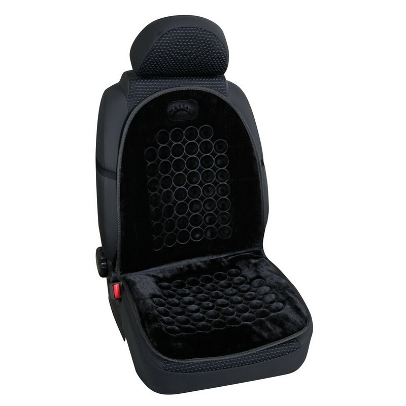 SCHIENALE SEDILE MASSAGE VELLUTO NERO