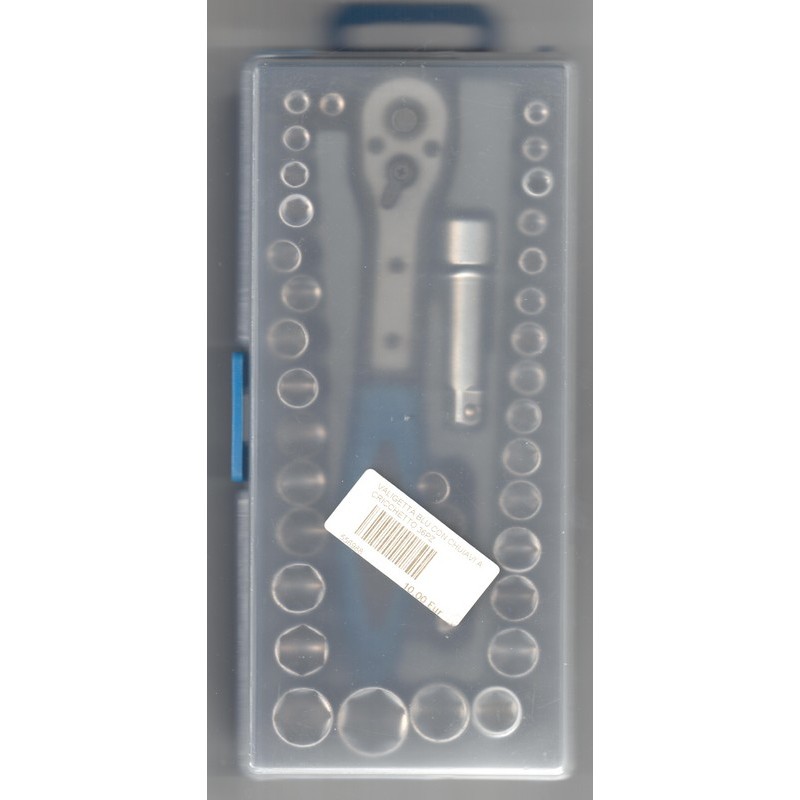 VALIGETTA BLU CON CHIAVI A CRICCHETTO 36PZ