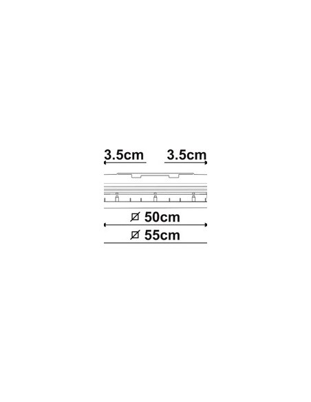 OBLO  VENT FIAMMA 50X50 COLORE BIANCO NEUTRO