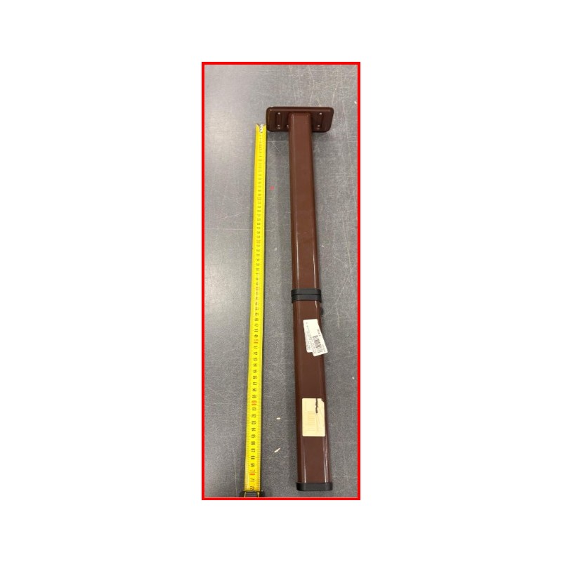 GAMBA TAVOLO PIEGHEVOLE IN ALLUMINIO MARRONE 72 CM