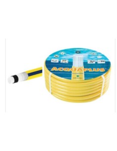 TUBO MAGLIATO MM 12 DA 25 METRI ACQUA PLUS COLORE GIALLO