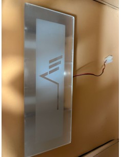 PLAFONIERA SPECCHIO CON LOGO MOBILVETTA