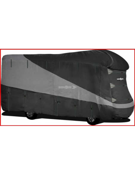 TELO COPRI CAMPER COVER DA 6,50 MTA 7,00 MT BRUNNER MODELLO 12 MESI TOTAL BLACK