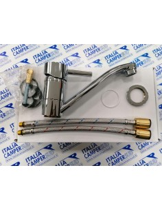 RUBINETTO MISCELATORE CROMATO PER CAMPER LAIKA COMPLETO...