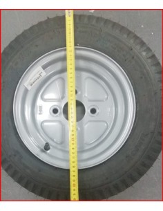 RUOTA COMPLETA PER CARRELLI MISURA 400-10 CON 4 FORI 2