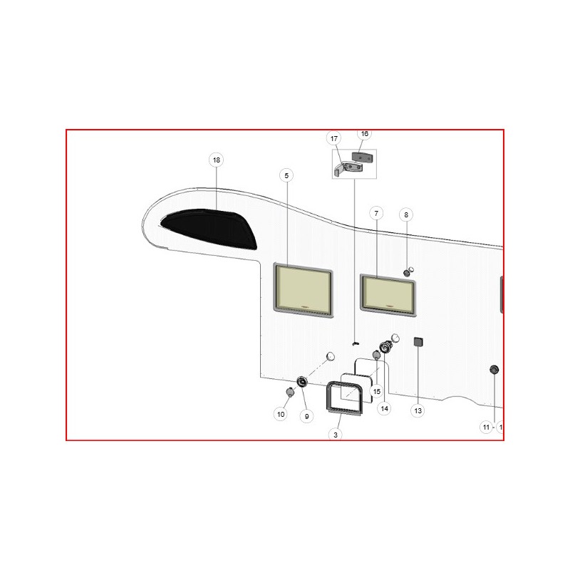 FINESTRA SAGOMATA MANSARDA SX 1320X450