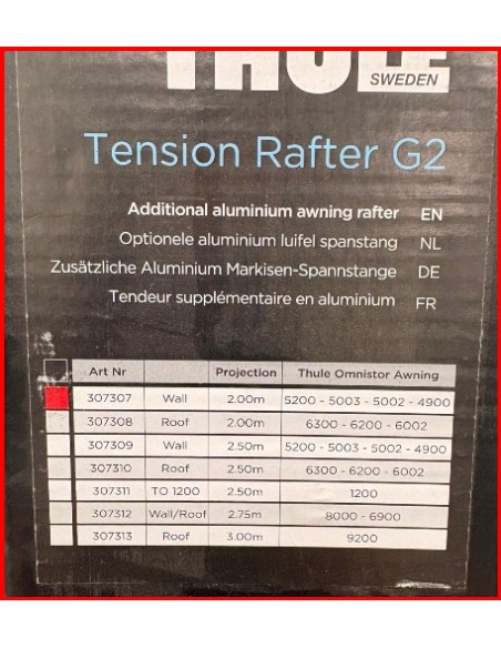 RAFTER PER VERANDA THULE OMNISTORE 5200/5300/4900/4200