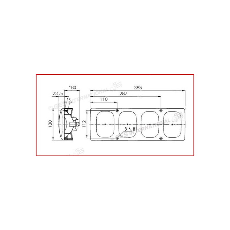 FANALE POSTERIORE MODULO A 3 FUNZIONI JOKON...