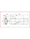 FANALE POSTERIORE MODULO A 3 FUNZIONI JOKON LATO SX/DX