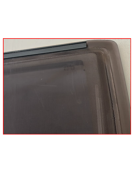 FINESTRA A COMPASSO CON SERIGRAFIA GRIGIA 1450X600 MM POLIPLASTYC ROXITE