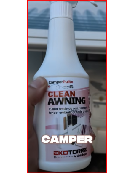 CLEAN AWNING  PRODOTTO PER ELIMINARE MACCHIE DA TENDALINI,SEDIE OMBRELLONI