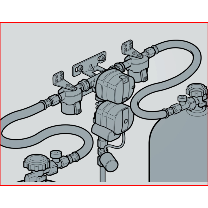 REGOLATORE GAS DUO CONTROL VERTICALE CS NUOVO...