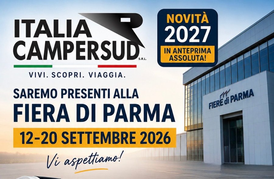 Italia Campersud alla Fiera di Parma, 12-20 Settembre 2026
