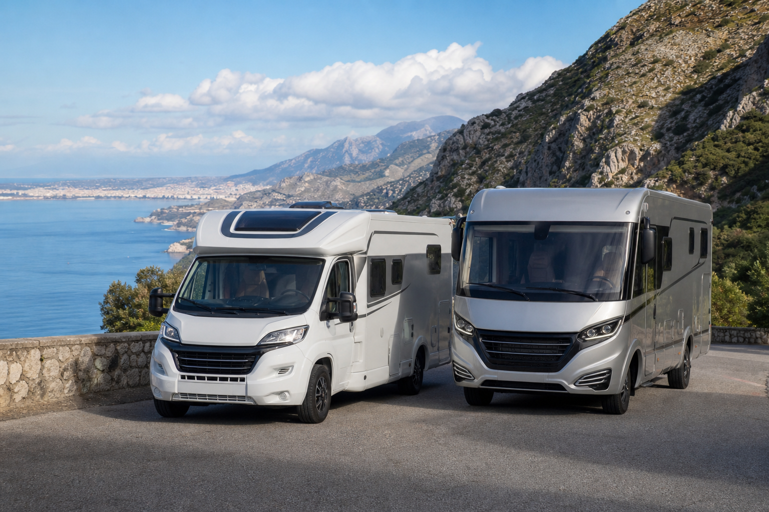 Camper semintegrale o motorhome? Confronto pratico su guida, consumi, spazi e budget